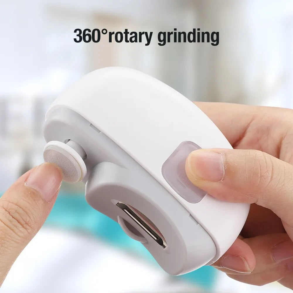 Electric Nail Clipper Grinding and Polishing 2 in 1 Multifunctional Portable Automatic Nail Grinder Electric Manicure Tool ShopOnlyDeal