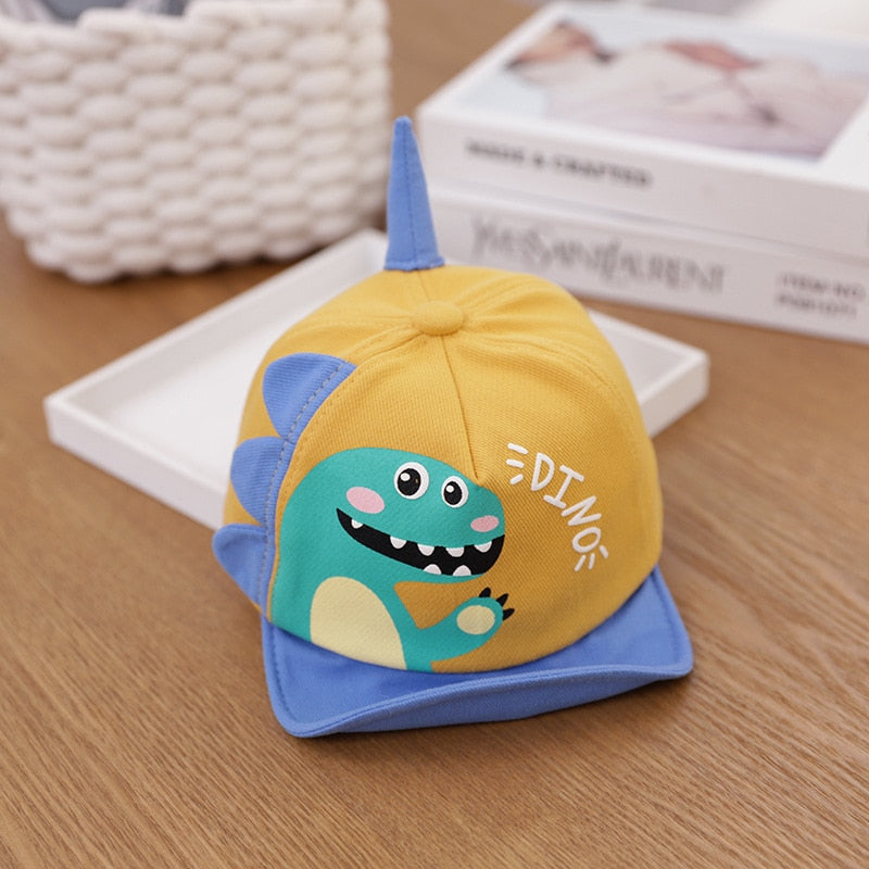 Cartoon Dinosaur Children Baseball Cap Cute Animal Kids Sun Hat Spring Corduroy Outdoor Boys Girls Peaked Caps Bonnet Gorras ShopOnlyDeal