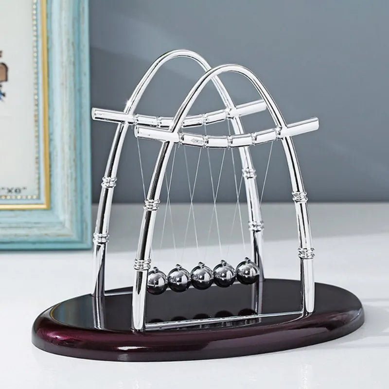 Desktop decoration Early Fun Development Educational Desk Toy Gift Newtons Cradle Steel Balance Ball Physics Science Pendulum ShopOnlyDeal