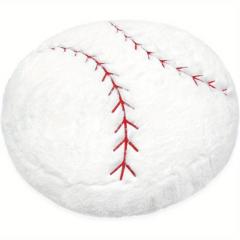 1Pcs Baseball Plush Pillow Soft Fluffy Stuffed Plush Toy Durable Cushion Room Decoration Party Favors for Boys and Girls ShopOnlyDeal