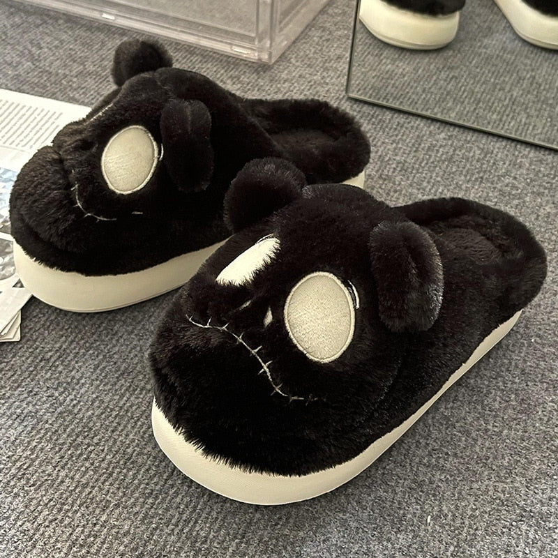 Home Slipper for Women Winter Autumn Plush Comfy Warm Indoor Cotton Lady Girls Shoes Slides Designer Goth Zombie Bear Slippers ShopOnlyDeal