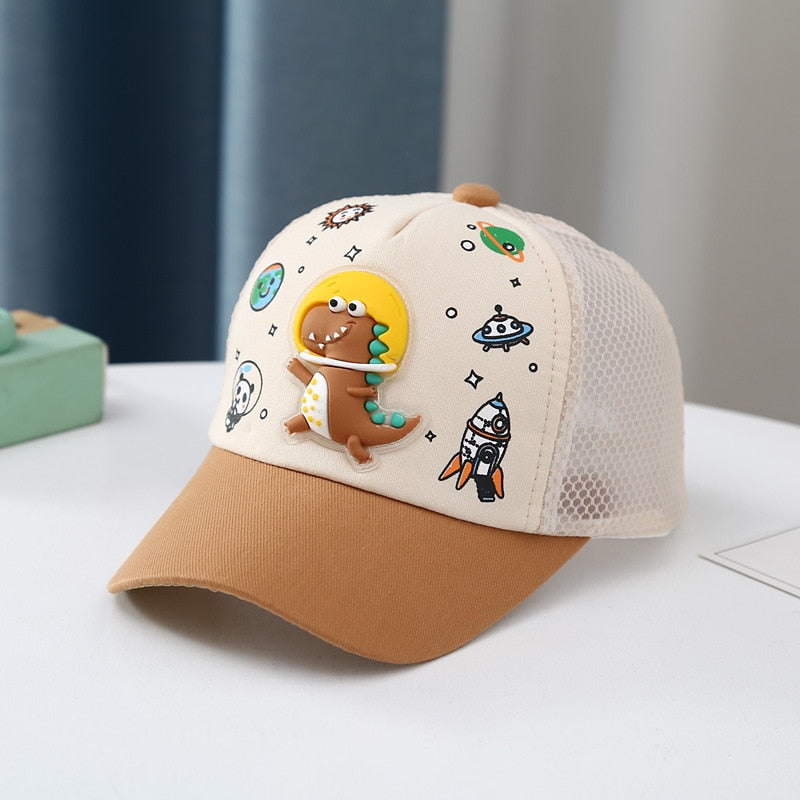 Cartoon Dinosaur Children Baseball Cap Cute Animal Kids Sun Hat Spring Corduroy Outdoor Boys Girls Peaked Caps Bonnet Gorras ShopOnlyDeal