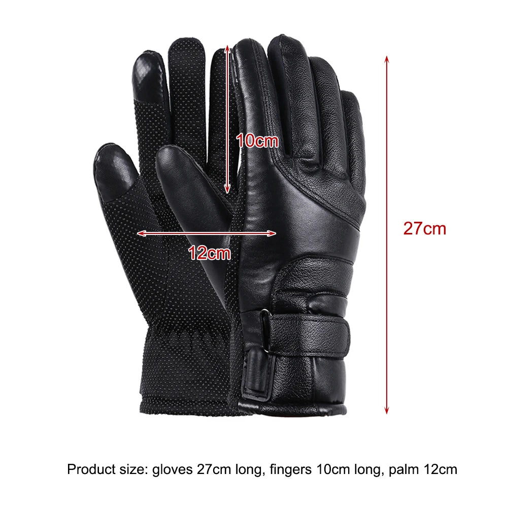 Electric Heating Gloves Men Women USB Charging Electric Heated Gloves Winter Skiing Snowboarding Can Touch Screen Snow Gloves ShopOnlyDeal