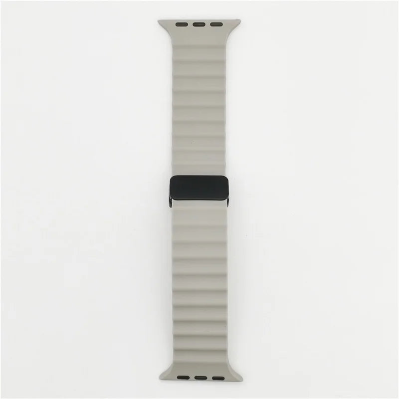 Magnetic Buckle Strap For Apple Watch Band Ultra 2 49mm 45mm 44mm 40mm 41mm 38 42mm Silicone Bracelet iWatch Series 7 6 3 se 8 9 ShopOnlyDeal