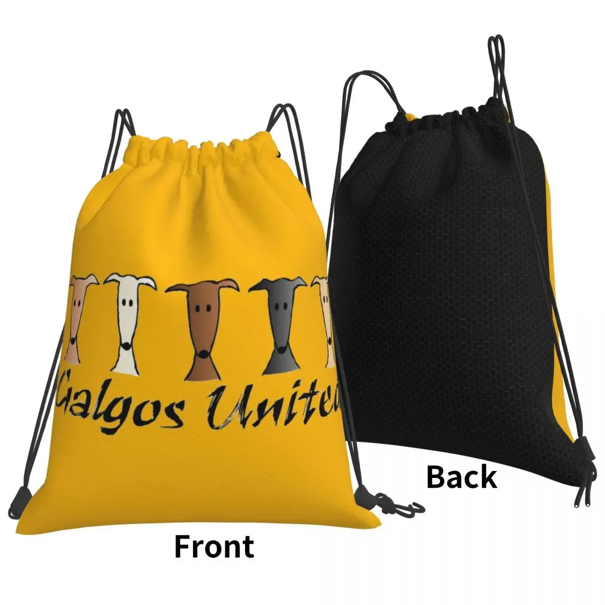 United Greyhound Backpacks | Casual Portable Drawstring Bags | Drawstring Bundle Pocket Sports Bag | Book Bag for Travel School ShopOnlyDeal