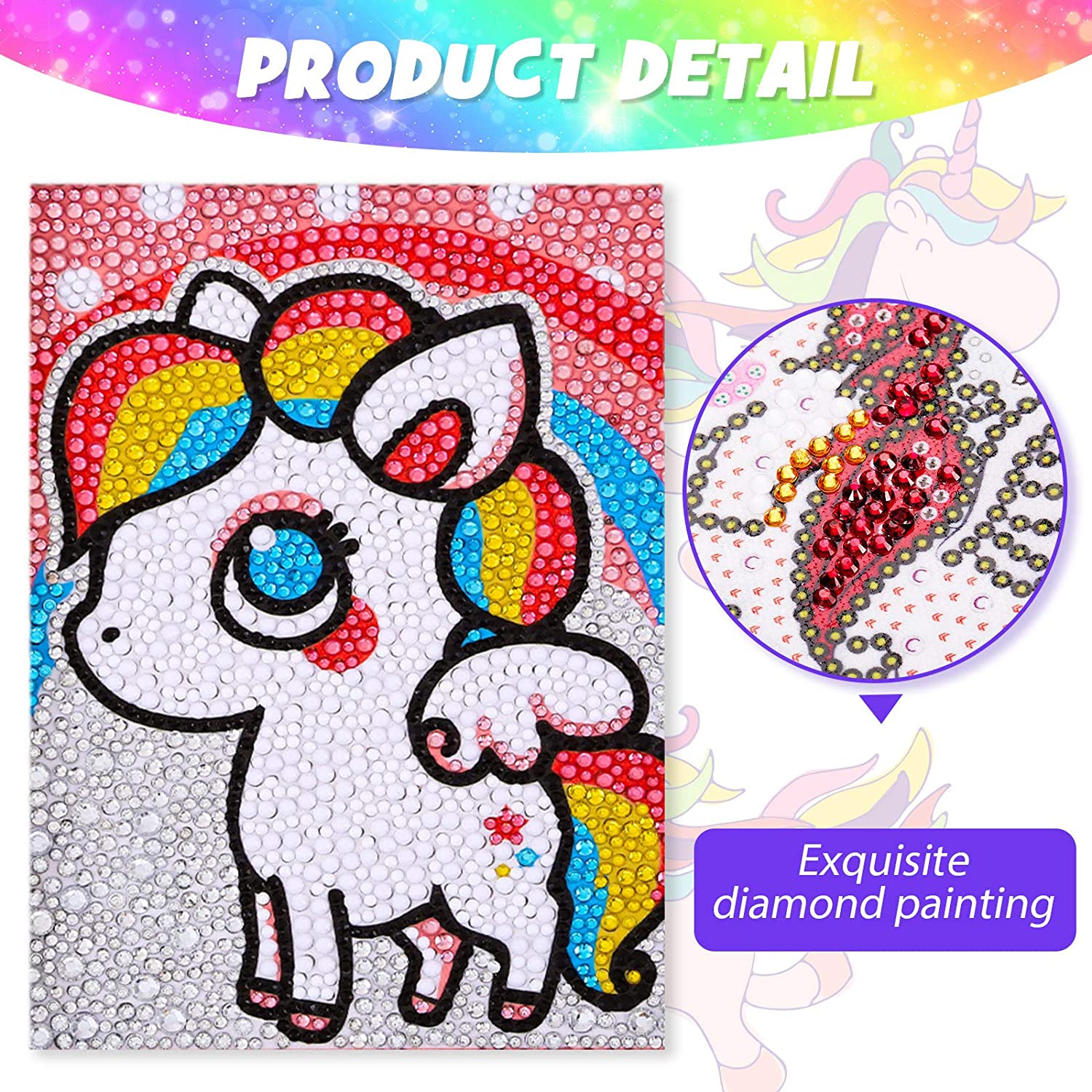 Diamond Painting by Number Kits for Kids Deer Unicorn Owl Crystal Rhinestone Diamond Embroidery Paintings Pictures Arts Craft ShopOnlyDeal