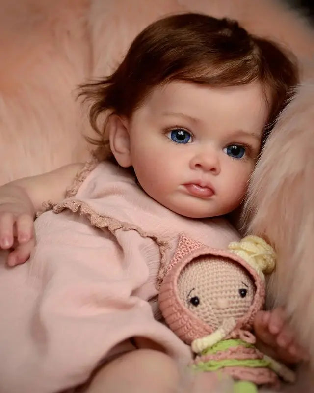 60CM 24inch Lifelike  Toddler Doll Finished Reborn Baby Dolls Tutti Handmade Dolls Toy Christmas Gift For Girls ShopOnlyDeal