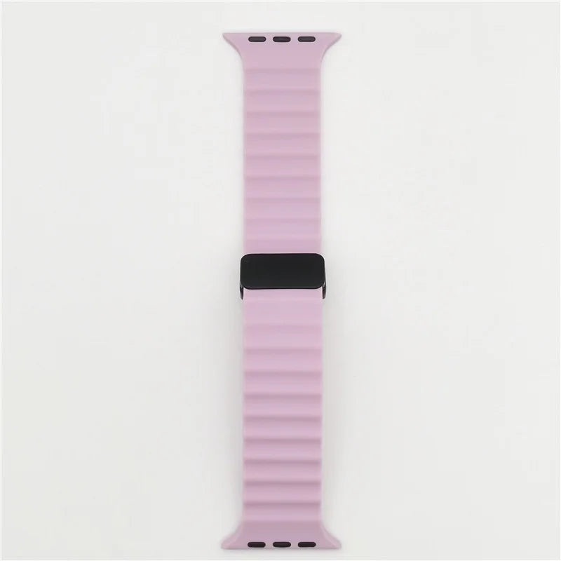 Magnetic Buckle Strap For Apple Watch Band Ultra 2 49mm 45mm 44mm 40mm 41mm 38 42mm Silicone Bracelet iWatch Series 7 6 3 se 8 9 ShopOnlyDeal