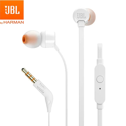 JBL 3.5mm Wired Earphones | TUNE 110 Stereo Earbuds | Pure Bass Earphones Sports Headset with In-line Control & Handsfree Mic ShopOnlyDeal