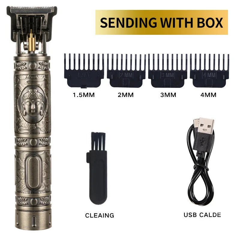 Powerful Professiona Electric Wireless Man Hairdresser Men Barber Shop Groin Beard Repairer Mustache Facial Hair Trimmer Clipper ShopOnlyDeal