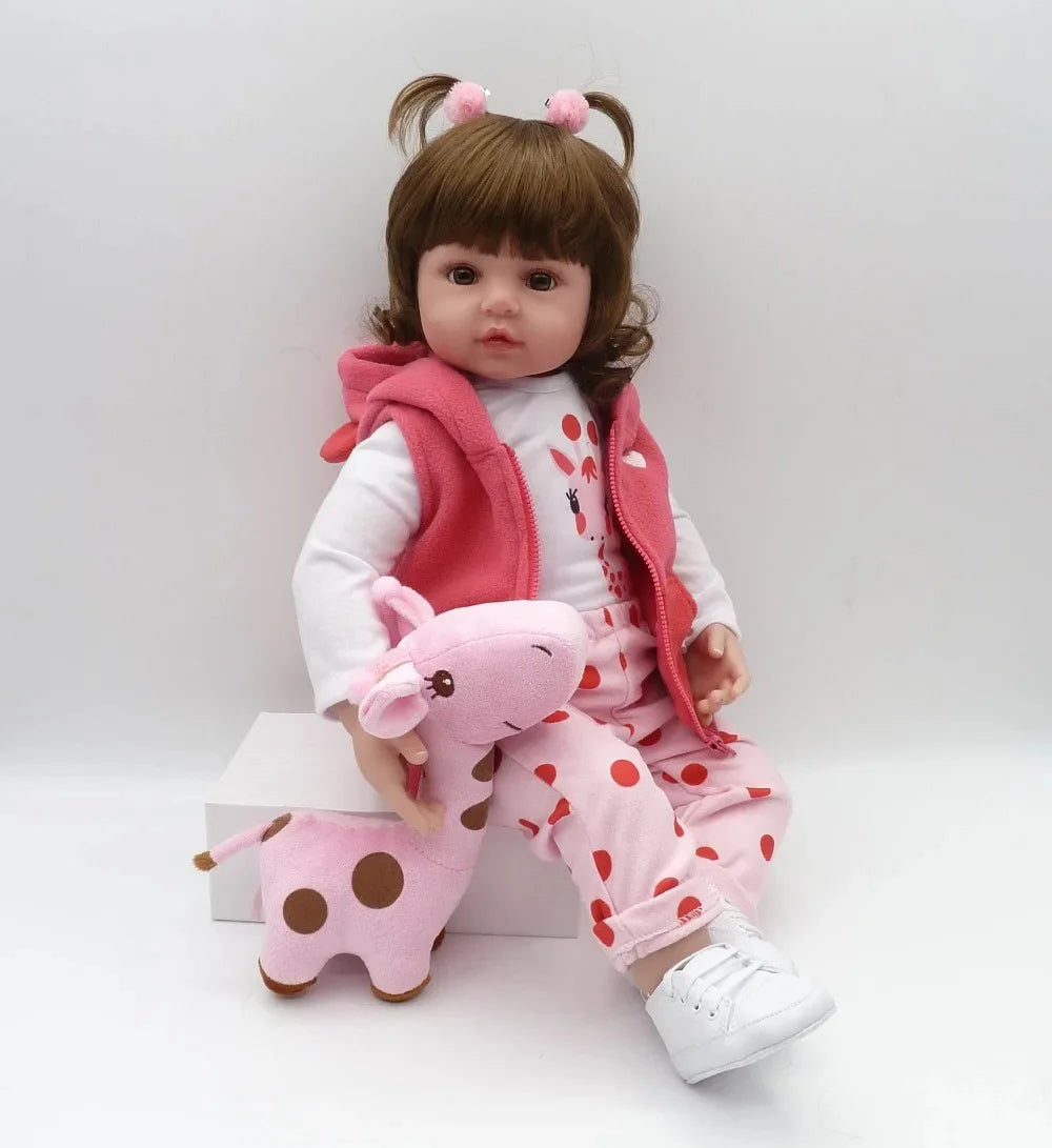 bebe doll reborn toddler 47cm soft silicone reborn baby dolls soft body lifelike menina Christmas surprice girl gifts doll ShopOnlyDeal