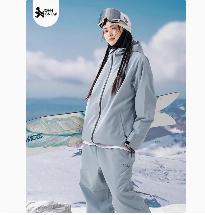 John snow 2024 New Male female couple Single and double board Ski suit set Loose type waterproof keep warm Ski pants ski jackets ShopOnlyDeal