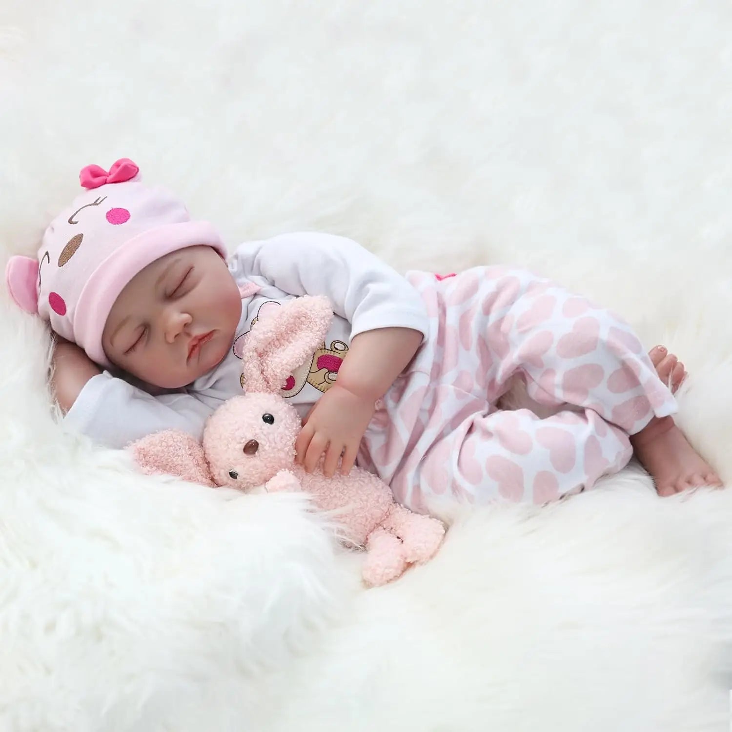 22 inch Soft Body & Curls Realistic Reborn Baby Dolls  for girls Christmas gift ShopOnlyDeal