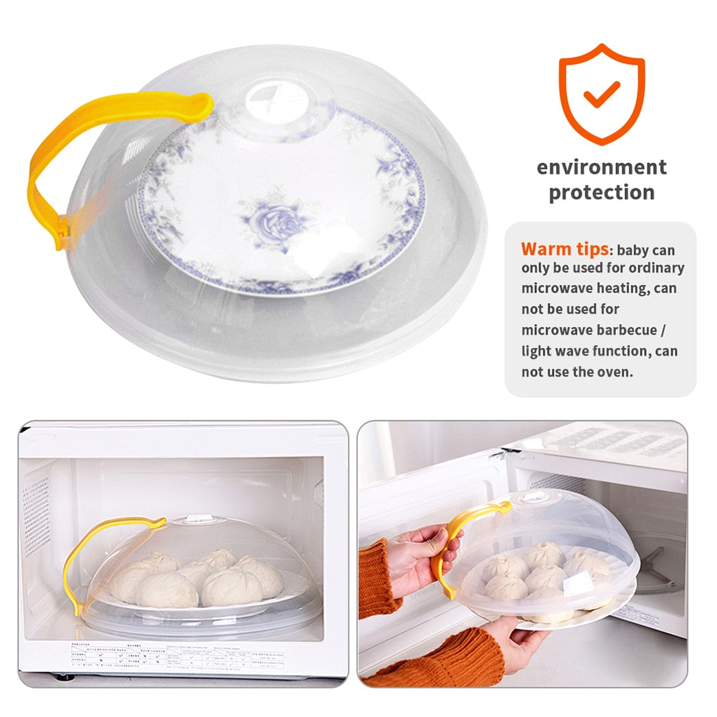 Cover for Heating In Microwave Oven Splash Oil-proof Cover Fresh-keeping Cover High Temperature Resistant Plastic Food Hot Dish ShopOnlyDeal