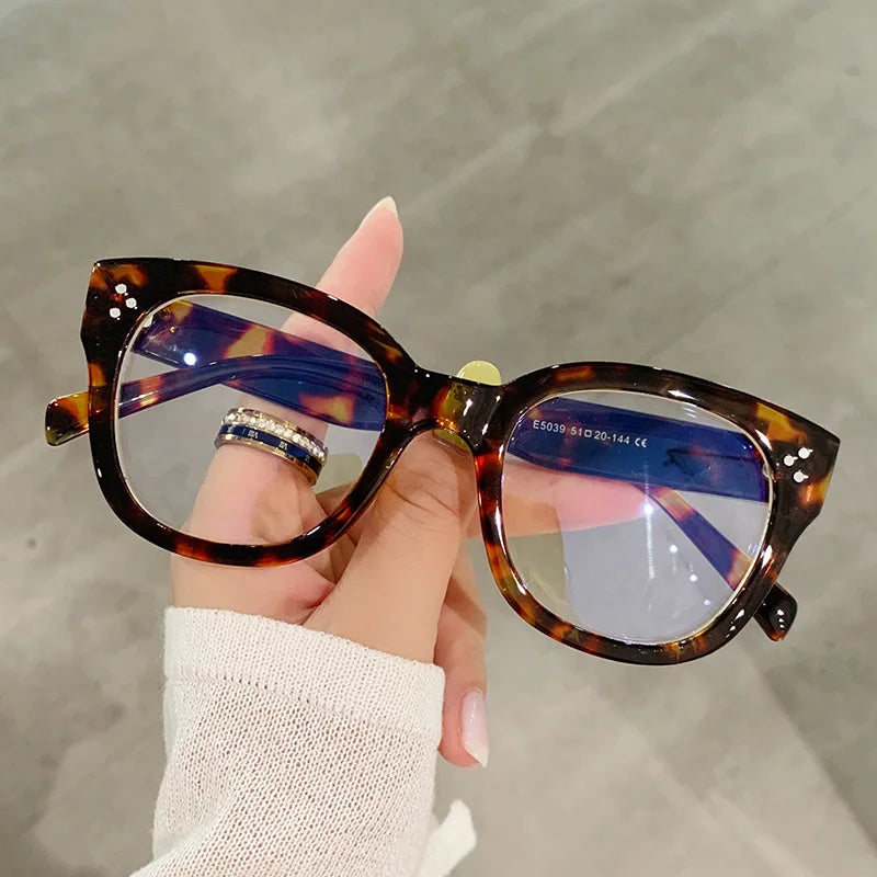 Retro Round Eyewear Frames | Red Classic Spectacles for Women & Men | Anti Blue Light Blocking Glasses | Fashion Transparent Eyeglasses ShopOnlyDeal