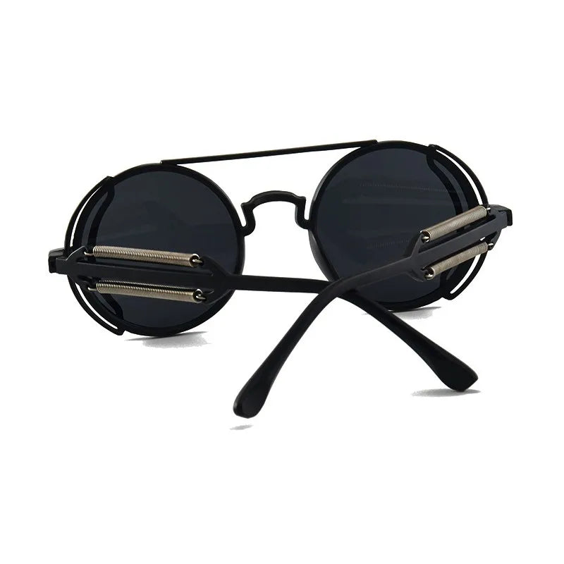 Vintage Punk Round Frame Sunglasses Men Women Glasses Small Lens Brand Designer Sun Glasses UV400 Outdoor Sports Eyewear Anti-UV ShopOnlyDeal