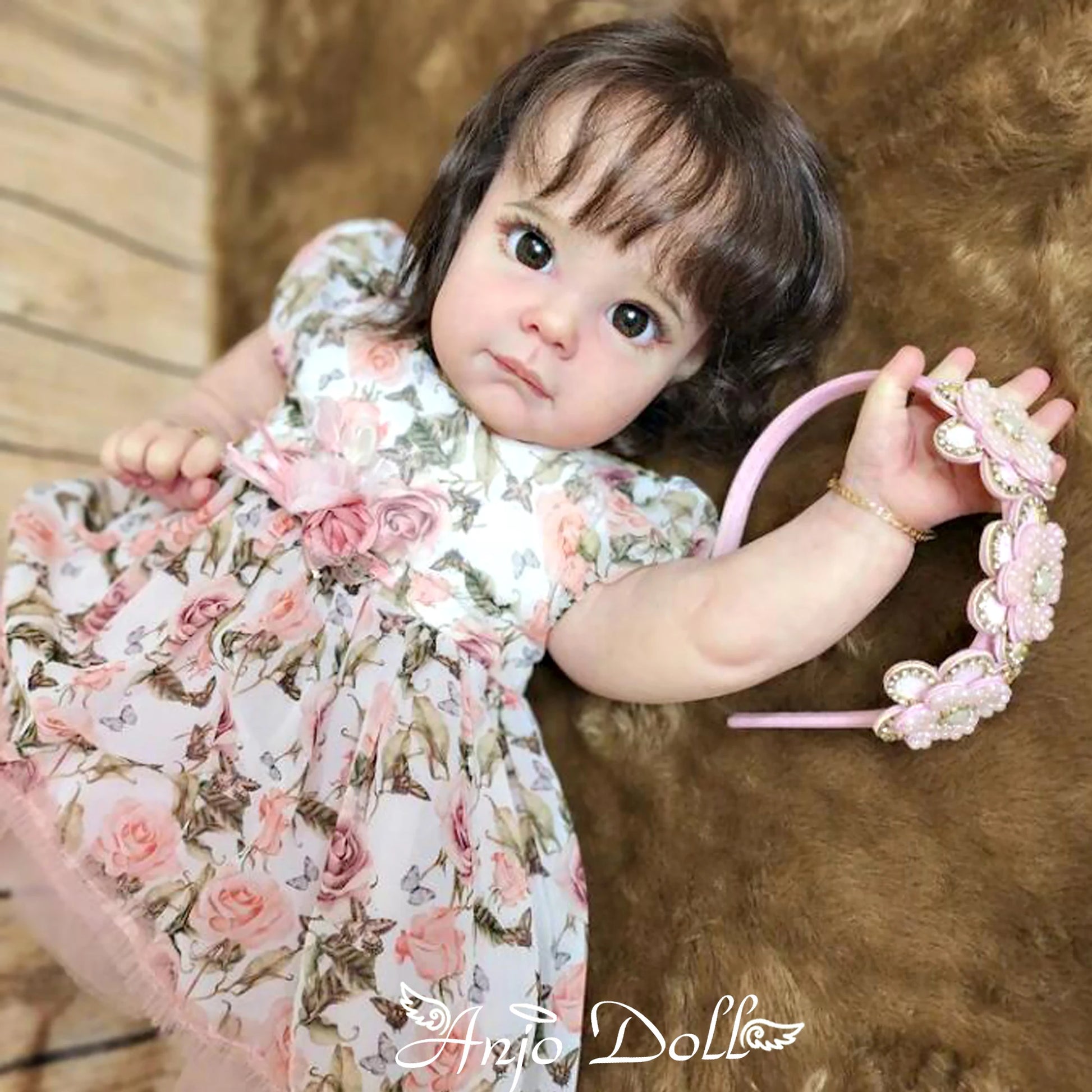 22" Maggie Bebê Reborn Dolls Painted Cute Reborn Baby Dolls With Rooted Hair Doll Toys Muñecas Para Niñas ShopOnlyDeal