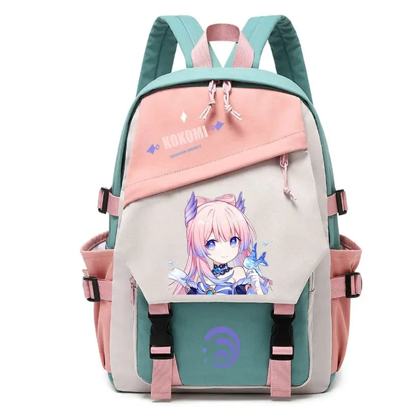 Genshin Impact Anime Cosplay Students School Bag Backpack Beelzebul Ayaka Xiao Bookbag Travel Rucksack Outdoor Boys Girls Gifts ShopOnlyDeal