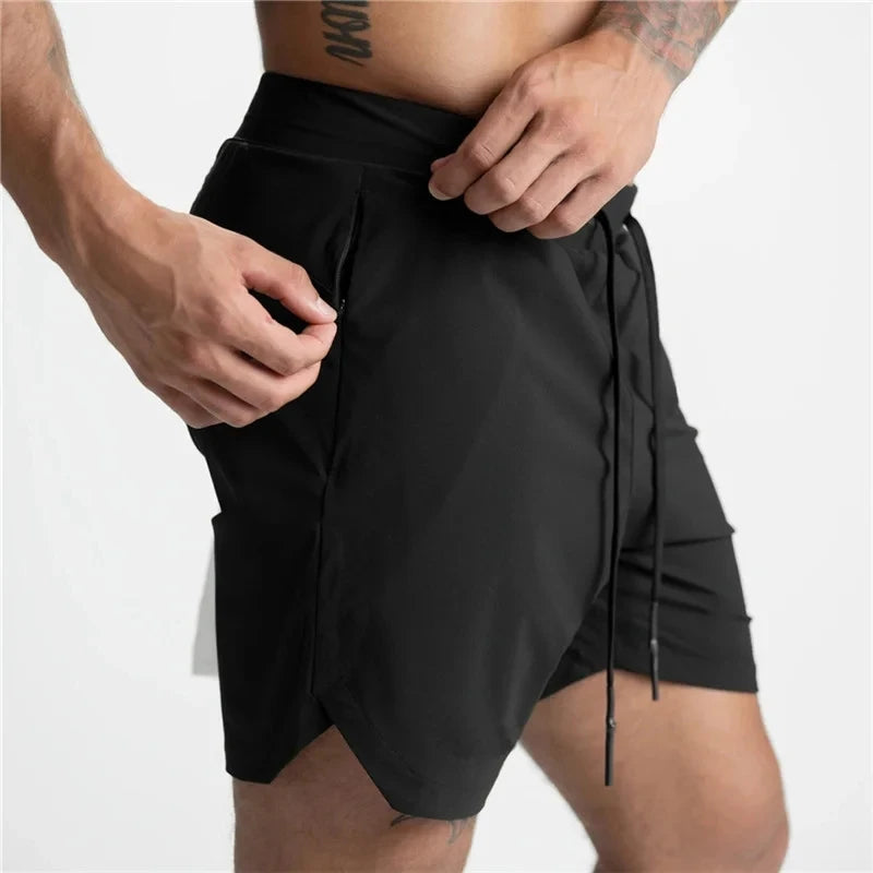 2024 Summer New Gym Jogging Exercise Shorts Men's Sports Fitness Quick-drying Multiple pockets Running Shorts Men's sweatpants ShopOnlyDeal