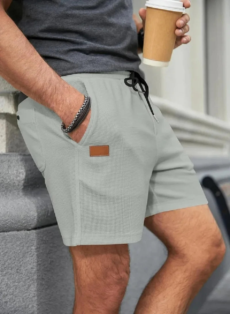 New Summer 2024 Men's Athleisure Shorts | Breathable and Comfortable Simple Solid Color Shorts ShopOnlyDeal