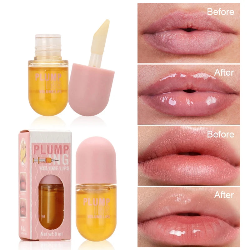 Long Lasting Lip Plumper Oil Instant Lip Sleeping Mask Lip Serum Collagen Lips Volume Increases Lip Oil Gloss Sexy Cosmetic New ShopOnlyDeal