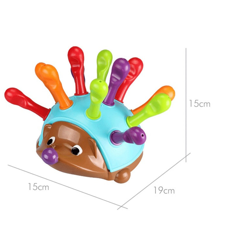 2023 Baby Montessori Hedgehog Toys Preschool Education Sensory Puzzle Toys for Toddler Boys Girls Gift ShopOnlyDeal