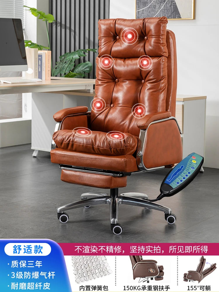 Leather Vanity Office Chair | Portable Modern Makeup Throne | Luxury Conference Office Chair | Comfortable Mobilya Home Furniture ShopOnlyDeal