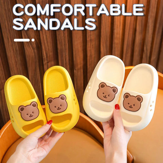 Summer Children's Slippers Cute Cartoon Soft Sole Non-Slip Beach Sandals Kids Boys Girls Bathroom Sandal Breathable Shoes ShopOnlyDeal