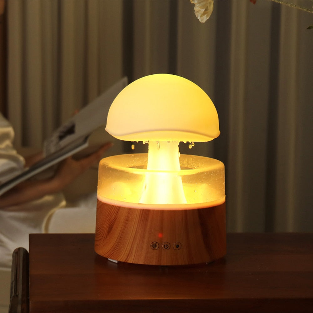 500ml Mushroom Rain Air Humidifier Rain Cloud Colorful Mushroom Aroma Diffuser Night Light USB Air Diffuser Mist Maker Machine ShopOnlyDeal