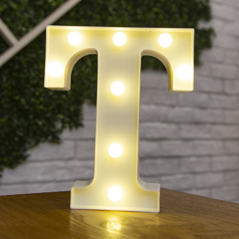 Decorative Letters Alphabet Letter LED Lights Luminous Number Lamp Decoration Battery Night Light Party Baby Bedroom Decoration ShopOnlyDeal