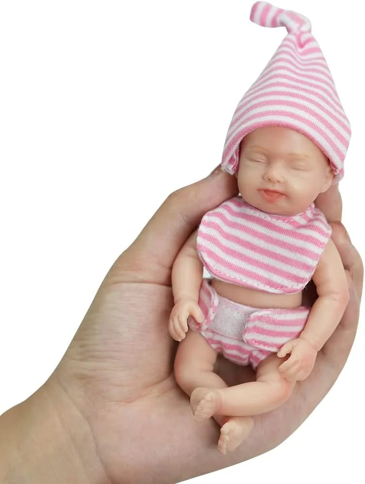 Lovely 6 Inch Palm Newborn Babies Full Body Silicone Boys Reborn Dolls Bebe Reborn Corpo De Silicone Inteiro ShopOnlyDeal