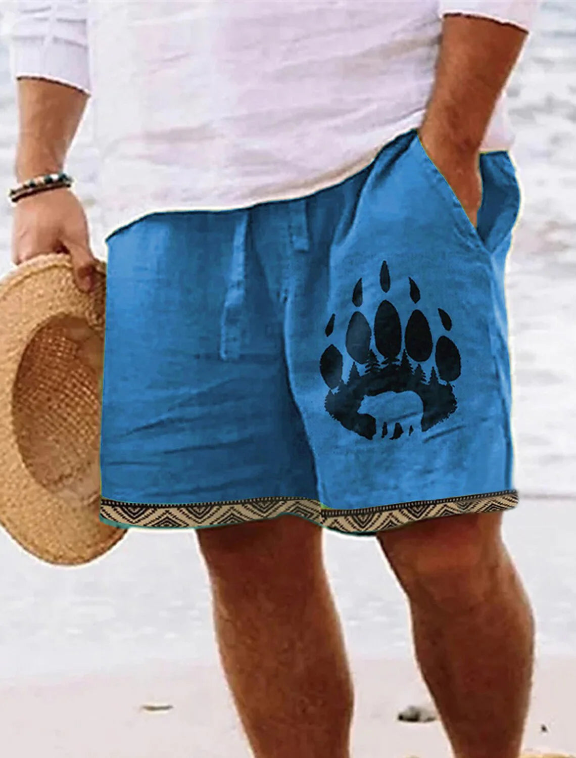 2024 New Men's Retro Bear Paw 3D Printed Shorts | Summer Breathable Retro Fitness Street Shorts | Ropa Hombre ShopOnlyDeal