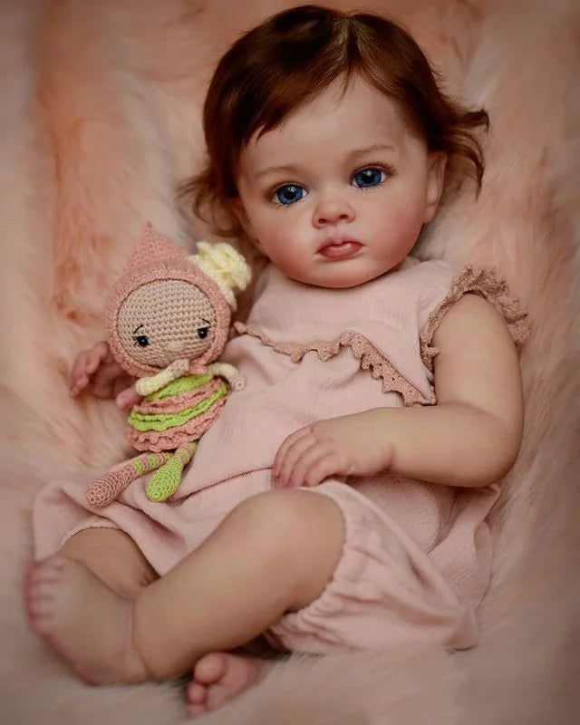 60CM 24inch Lifelike  Toddler Doll Finished Reborn Baby Dolls Tutti Handmade Dolls Toy Christmas Gift For Girls ShopOnlyDeal