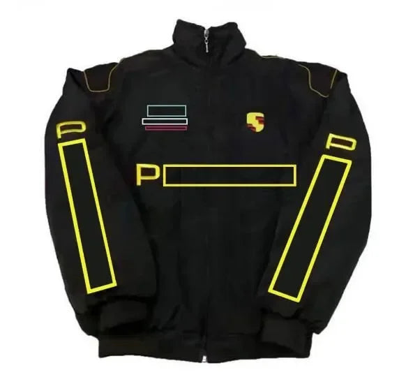 F1 Racing Car Fans Cotton Jacket | American Style Embroidered Motorcycle Riding Jacket for Autumn and Winter ShopOnlyDeal