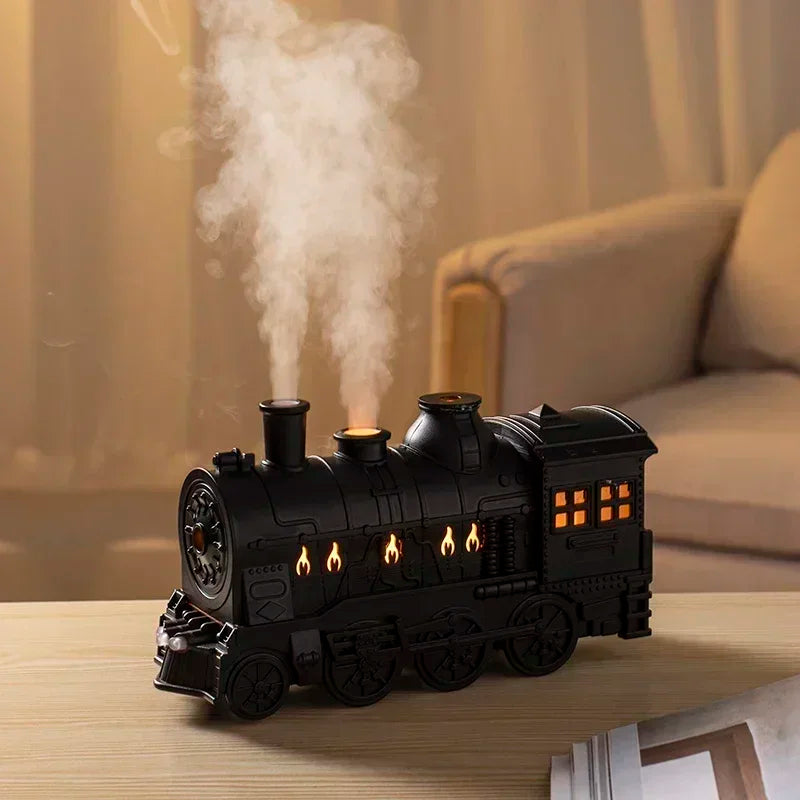 Mini Train Shape Aromatherapy Essential Oil Diffuser Ultrasonic Cool Mist Air Humidifier with LED Lamp Aroma Difusor Atomizer ShopOnlyDeal