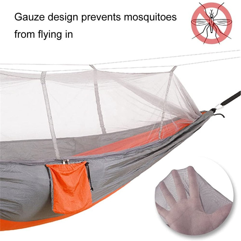 Sleeping Swing with Anti-Mosquito Parachute Cloth: Double 210T Nylon Aerial Camping Tent and Outdoor Mosquito Net Hammock ShopOnlyDeal