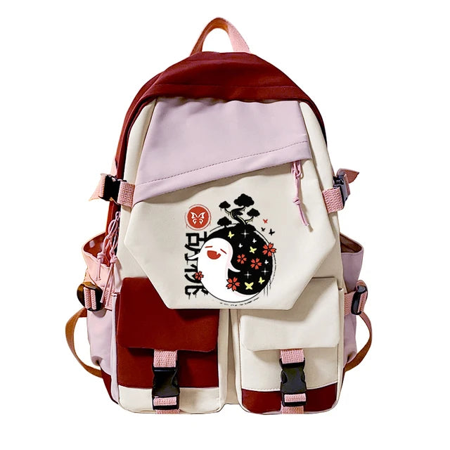 Game Genshin Impact Backpack | Kawaii Paimon Klee Cartoon Manga Schoolbag for Students Girl Boy Bookbag Kids Outdoor Travel Bags ShopOnlyDeal