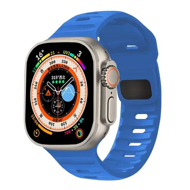 Silicone Sport Strap For Apple Watch Band 49mm 45mm 44mm 42mm 40mm 41mm 38 correa bracelet iwatch Series 9 8 7 6 5 4 3 se ultra ShopOnlyDeal