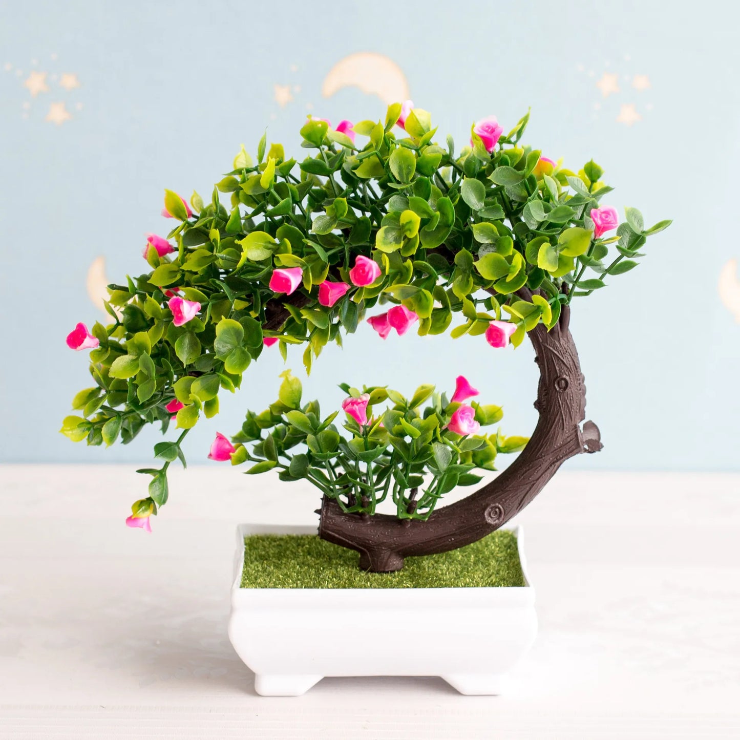 NEW Artificial Plants Bonsai Small Tree Pot Plants Fake Flowers Potted Ornaments For Home Decoration Hotel Garden Decor ShopOnlyDeal