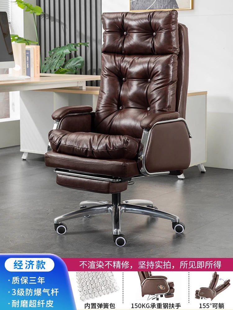 Leather Vanity Office Chair | Portable Modern Makeup Throne | Luxury Conference Office Chair | Comfortable Mobilya Home Furniture ShopOnlyDeal