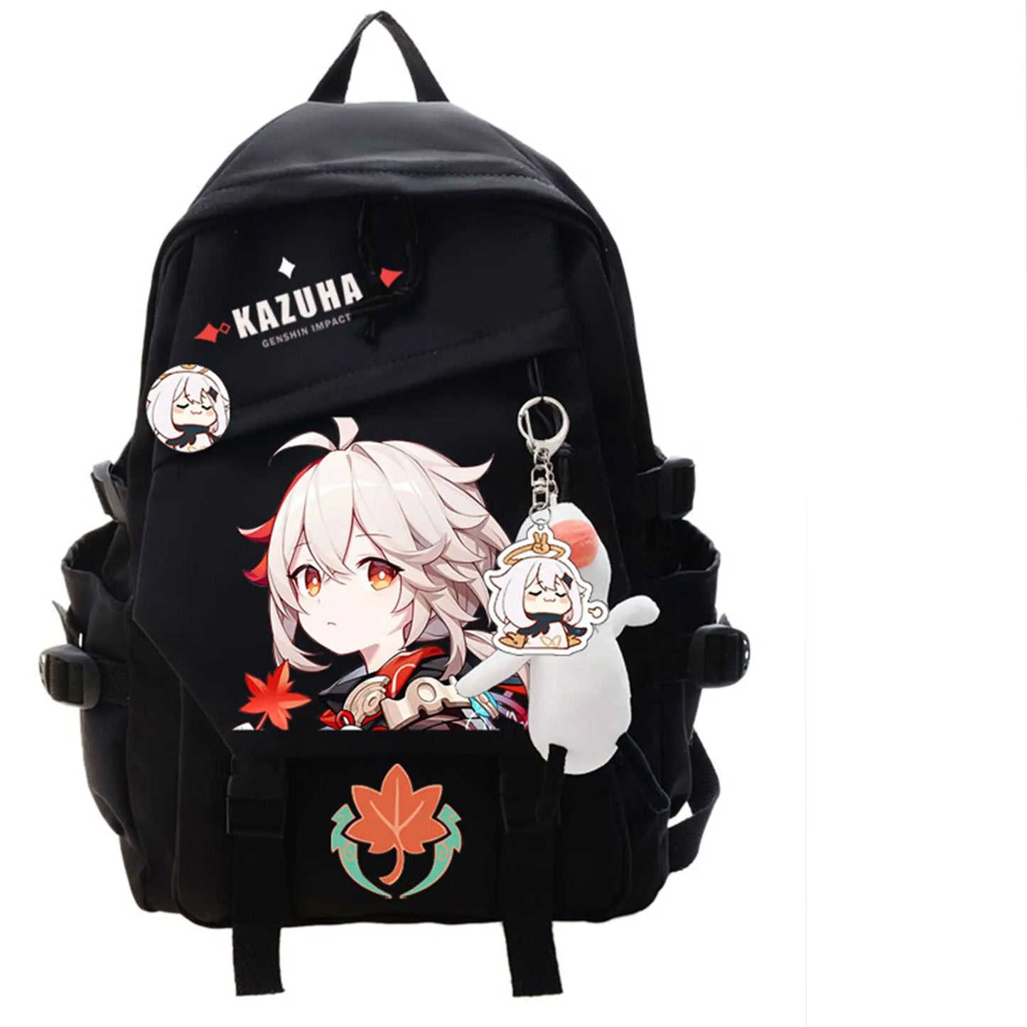 Kazuha Genshin Impact Anime Cosplay Students School Bag Backpack Ayaka Xiao Bookbag Travel Rucksack Outdoor Boys Girls Gifts ShopOnlyDeal