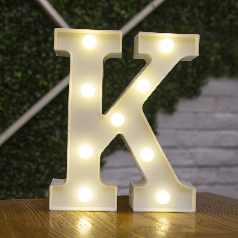 Decorative Letters Alphabet Letter LED Lights Luminous Number Lamp Decoration Battery Night Light Party Baby Bedroom Decoration ShopOnlyDeal