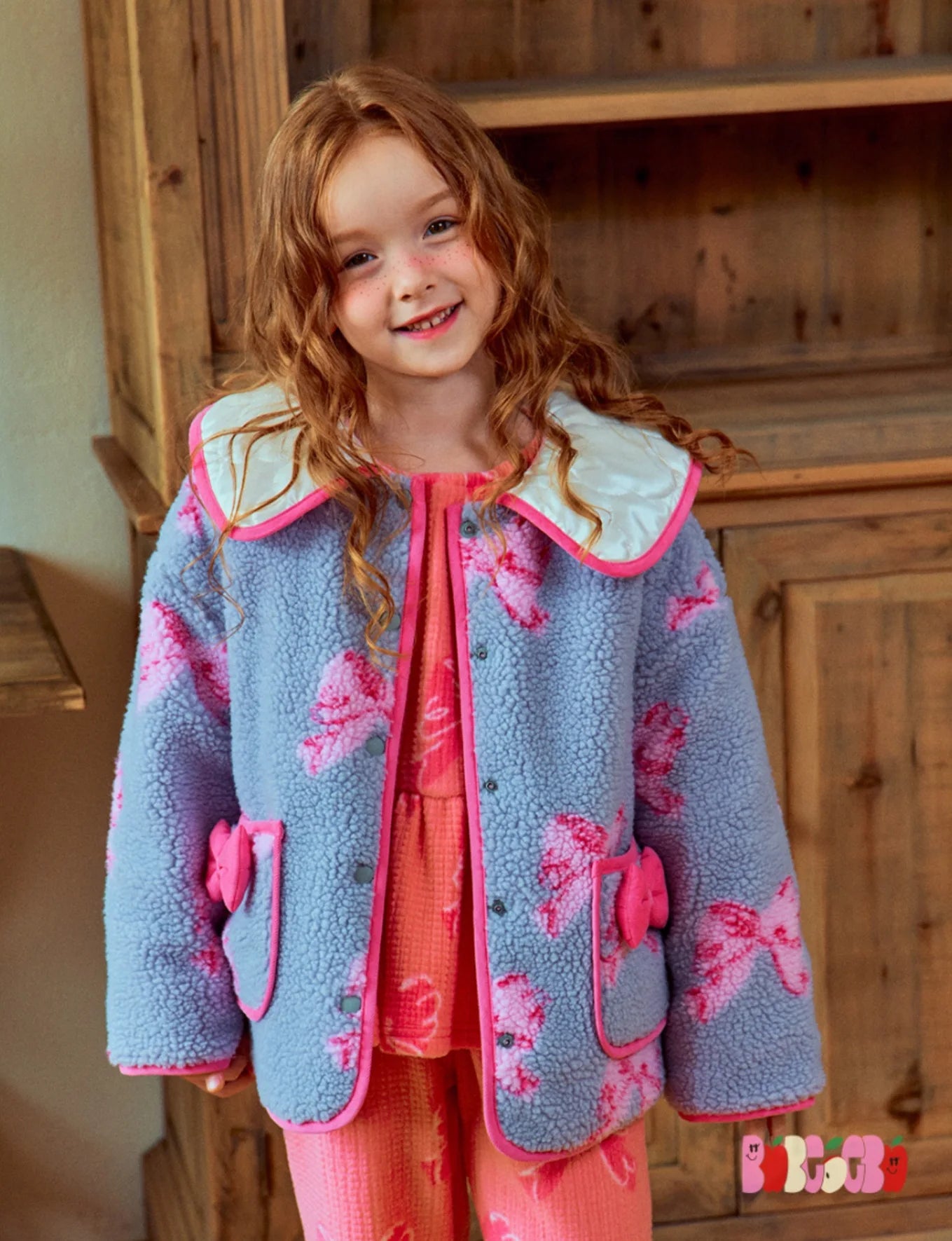 BEBE2024 Winter New Girl Lamb Wool Two Wear Coat Girls Warm Top Korean Version of Children Warm Coat ShopOnlyDeal