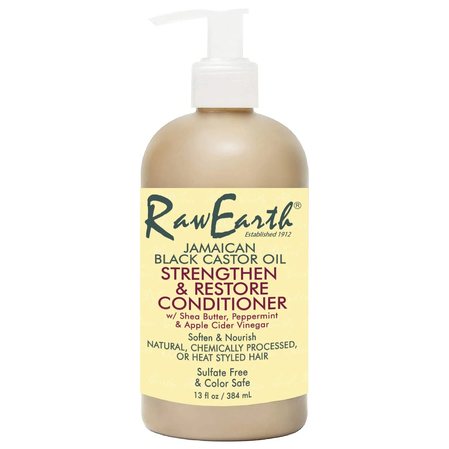 Raw Earth 384ml Black Castor Oil Hair Growth Shampoo Strengthen Restore Conditioner Hair Care ShopOnlyDeal