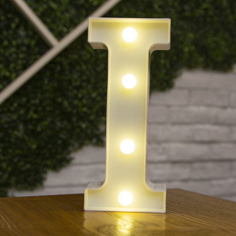 Decorative Letters Alphabet Letter LED Lights Luminous Number Lamp Decoration Battery Night Light Party Baby Bedroom Decoration ShopOnlyDeal