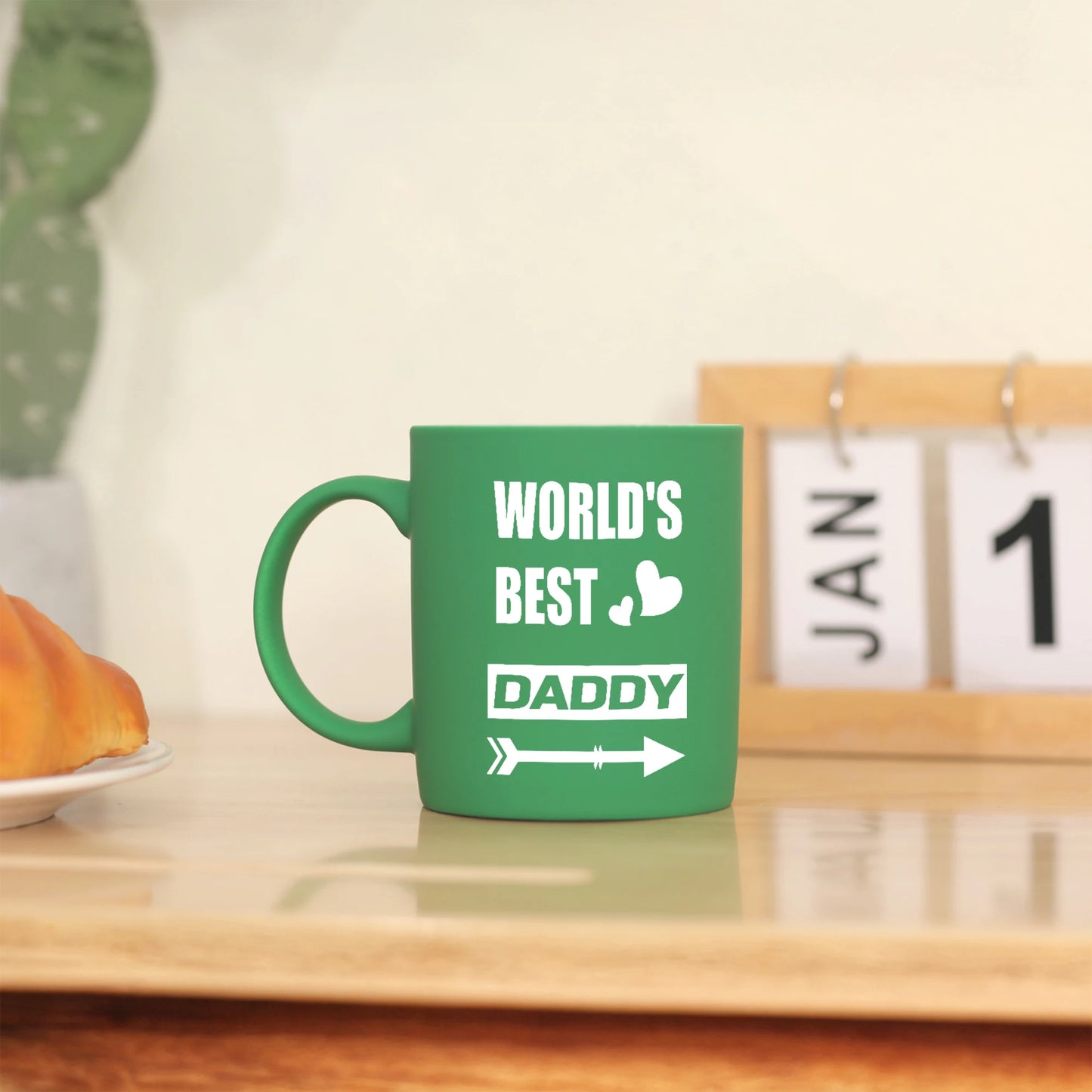 1pc 11oz World's Best Daddy Milk Mug | Fun Creative Gift for Dad | Father's Holiday Ceramic Coffee Mug ShopOnlyDeal