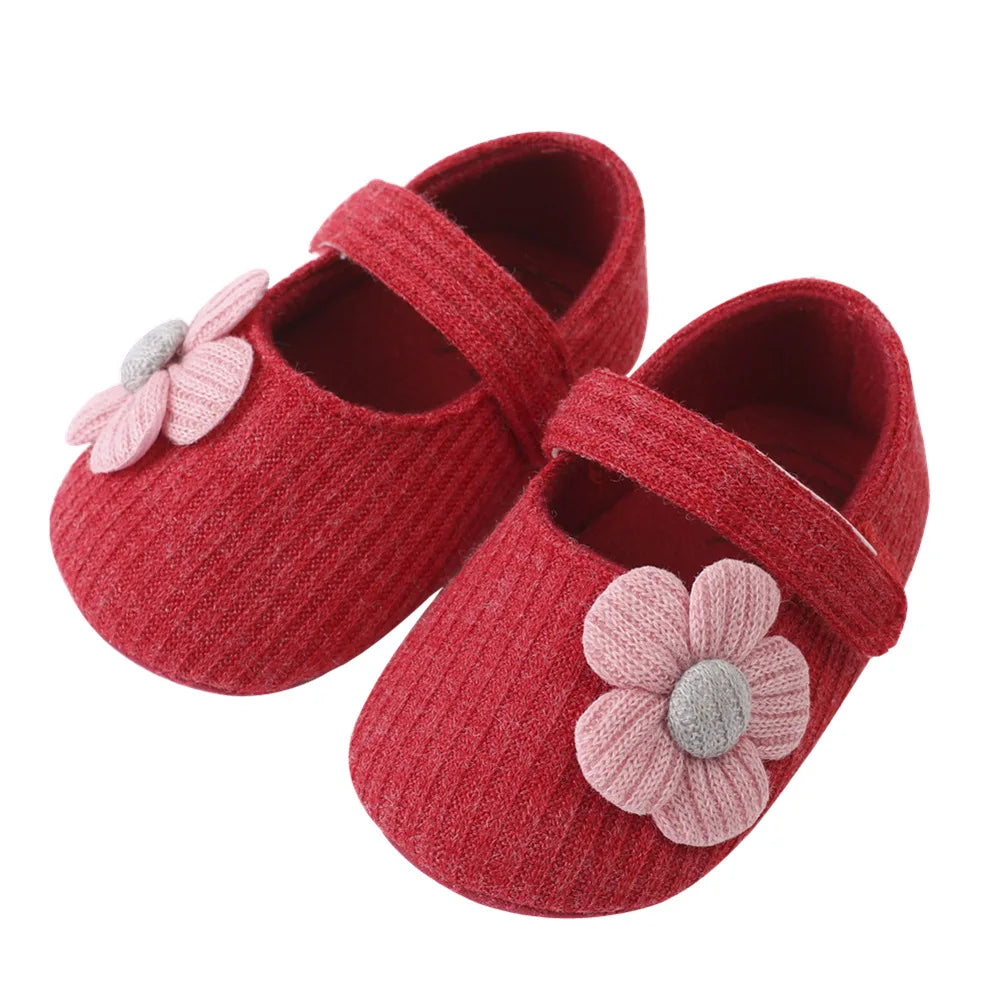 0-18M Baby Girls Cotton Shoes Retro Spring Autumn Toddlers Prewalkers Cotton Shoes Infant Soft Bottom First Walkers ShopOnlyDeal