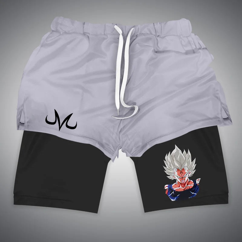 Anime Gym Shorts for Men and Women | Dragon Ball, NARUTO, One Piece | 3D Print | 2 in 1 Quick Dry Breathable Sports Training Compression Shorts ShopOnlyDeal