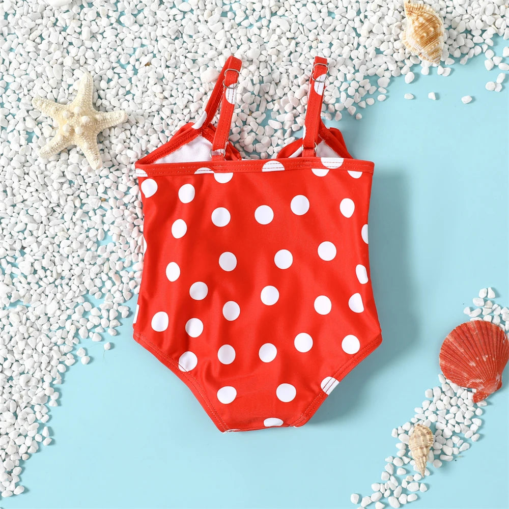 NEW 3-24M Toddler Baby Girls Swimwear Cute Summer Infant Baby Dots Swimsuit Newborn Baby One Piece Bathing Suit Beachwear ShopOnlyDeal