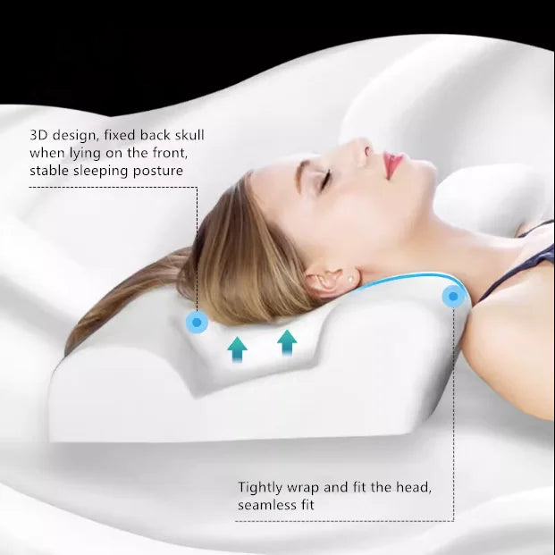 3D Beauty Pillow Side Sleep Does Not Press Face Cervical Pillow Anti Wrinkle Face Pillows Helps Sleep Memory Foam ShopOnlyDeal